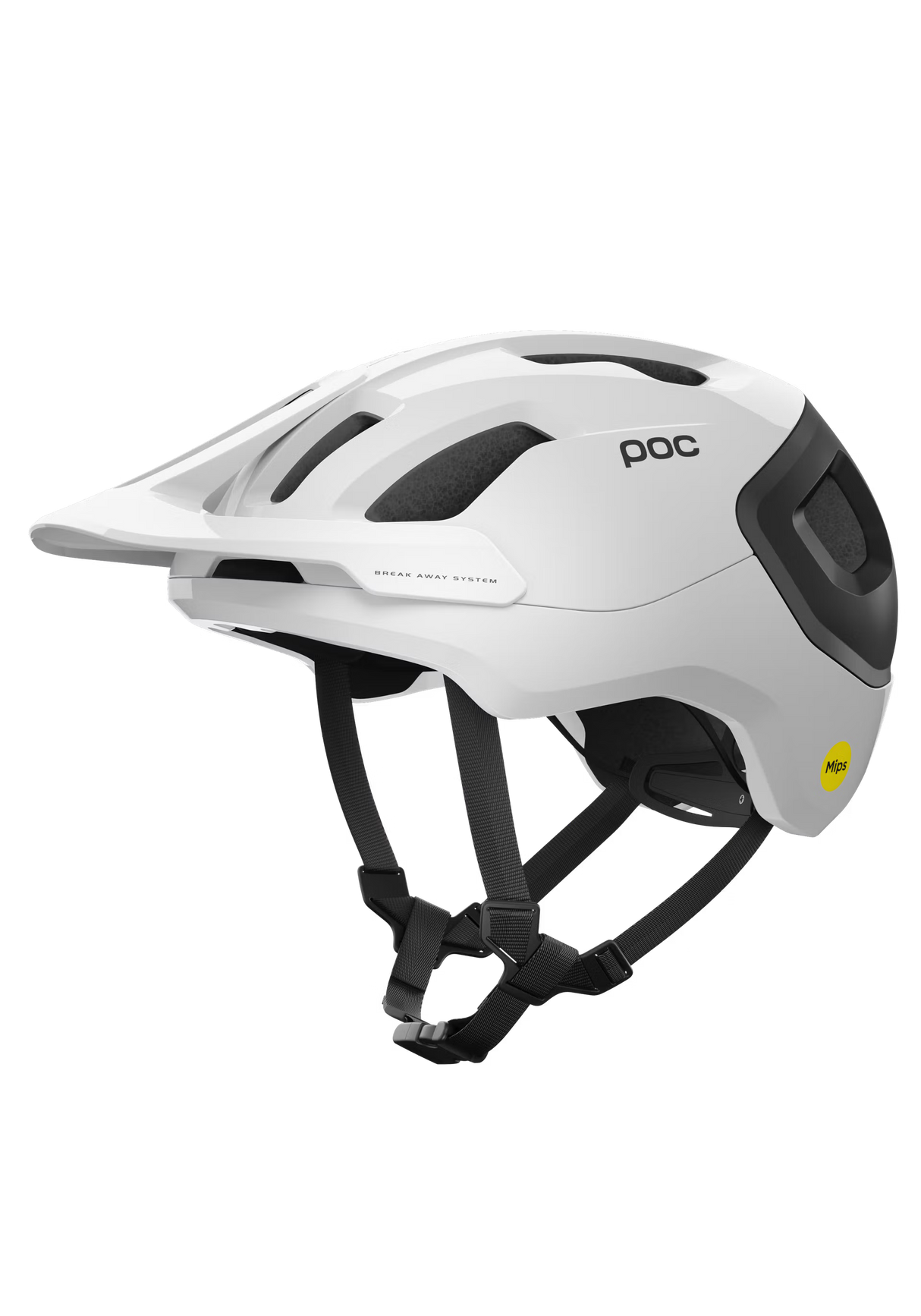 POC Axion Race MIPS Helmet - Hydrogen White / Uranium Black