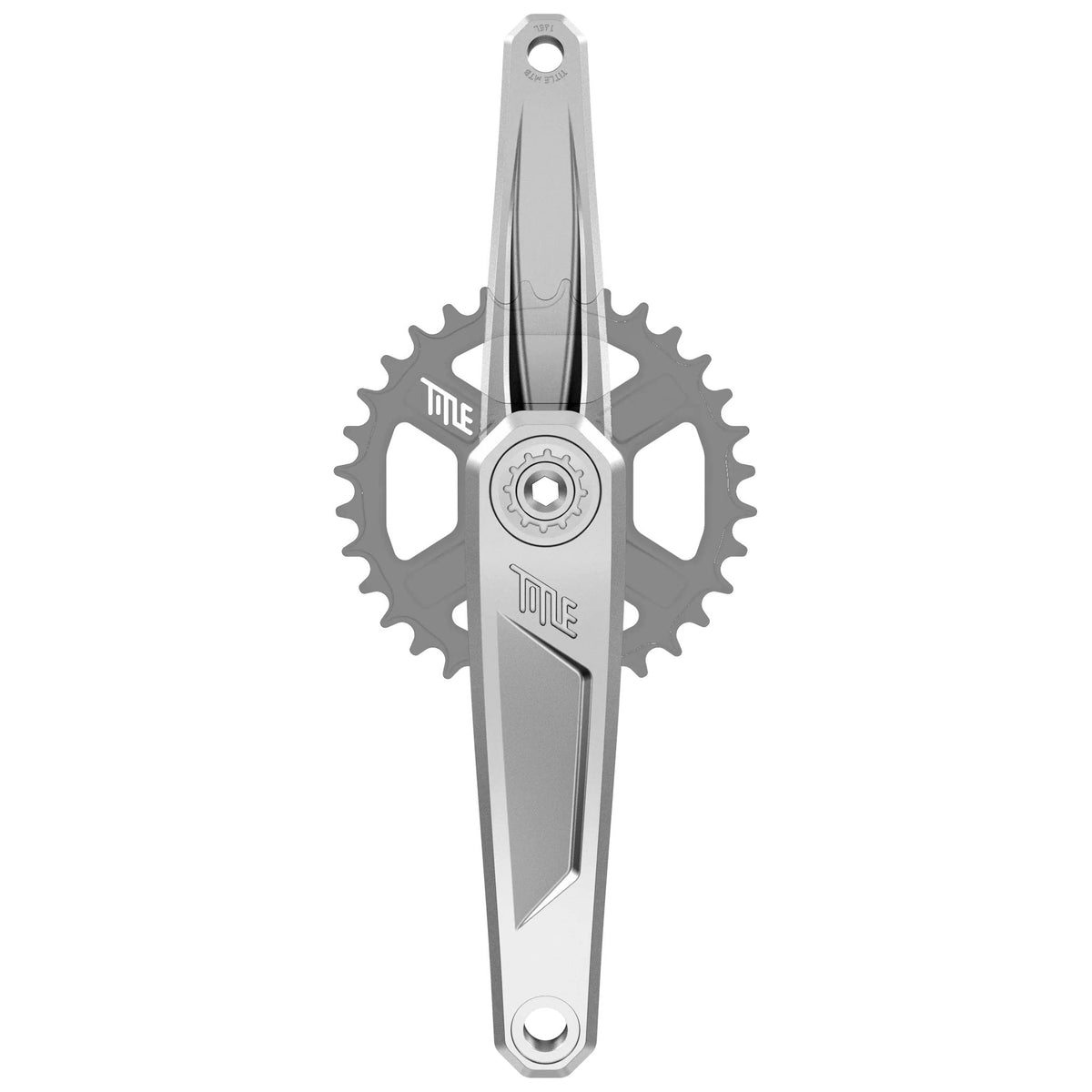 Title CR1 Crankarm Pair(No Spindle) 155mm Chrome