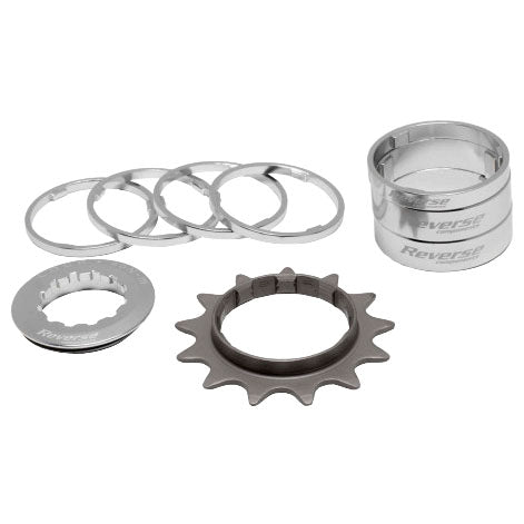 Reverse Single Speed Kit 13t Silver