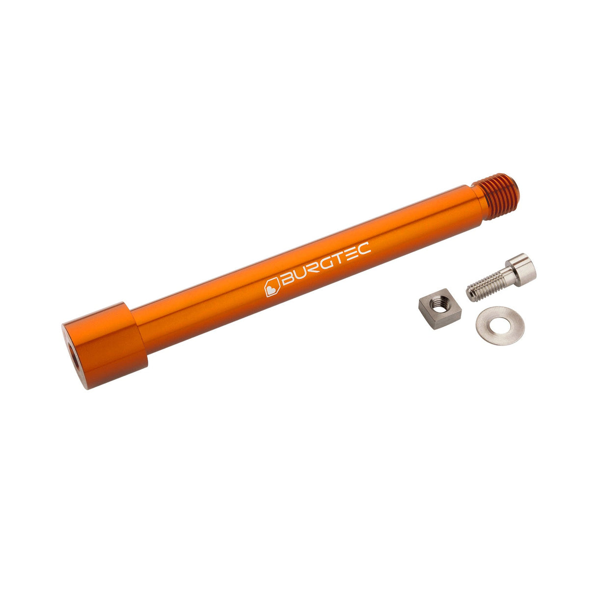 Burgtec Fox Front Axle - 15x110mm - 36/38 2021+ - Iron Bro Orange - The Lost Co. - Burgtec - 9916 - 764283660565 -