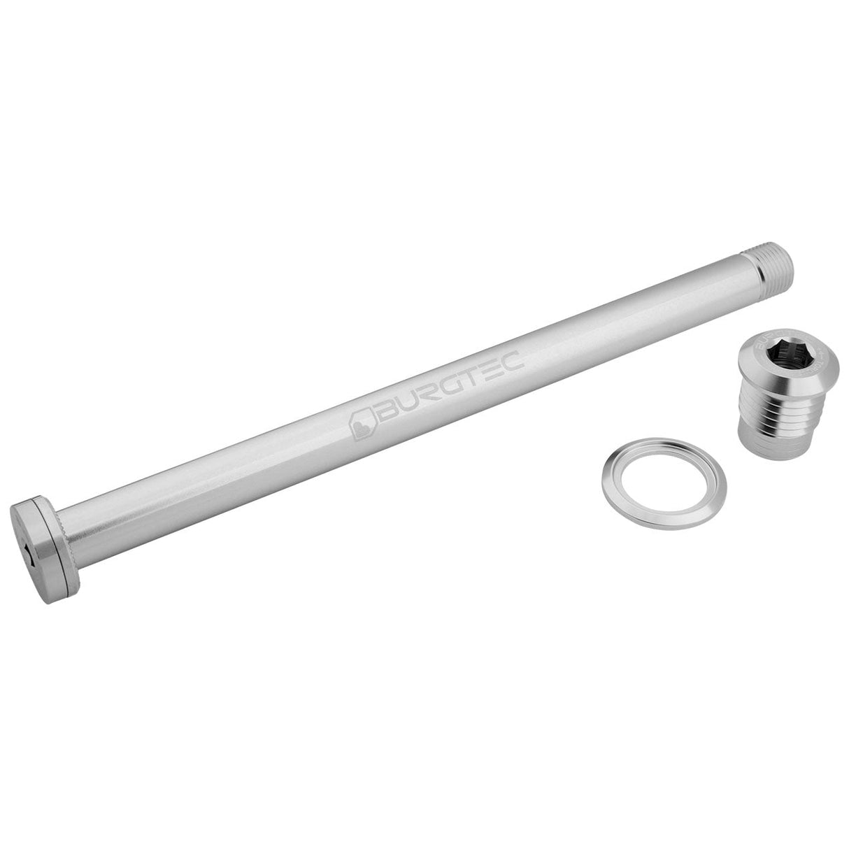 Burgtec Giant 169.5mm Rear Axle - Rhodium Silver - The Lost Co. - Burgtec - 14657 - 724901938094 -