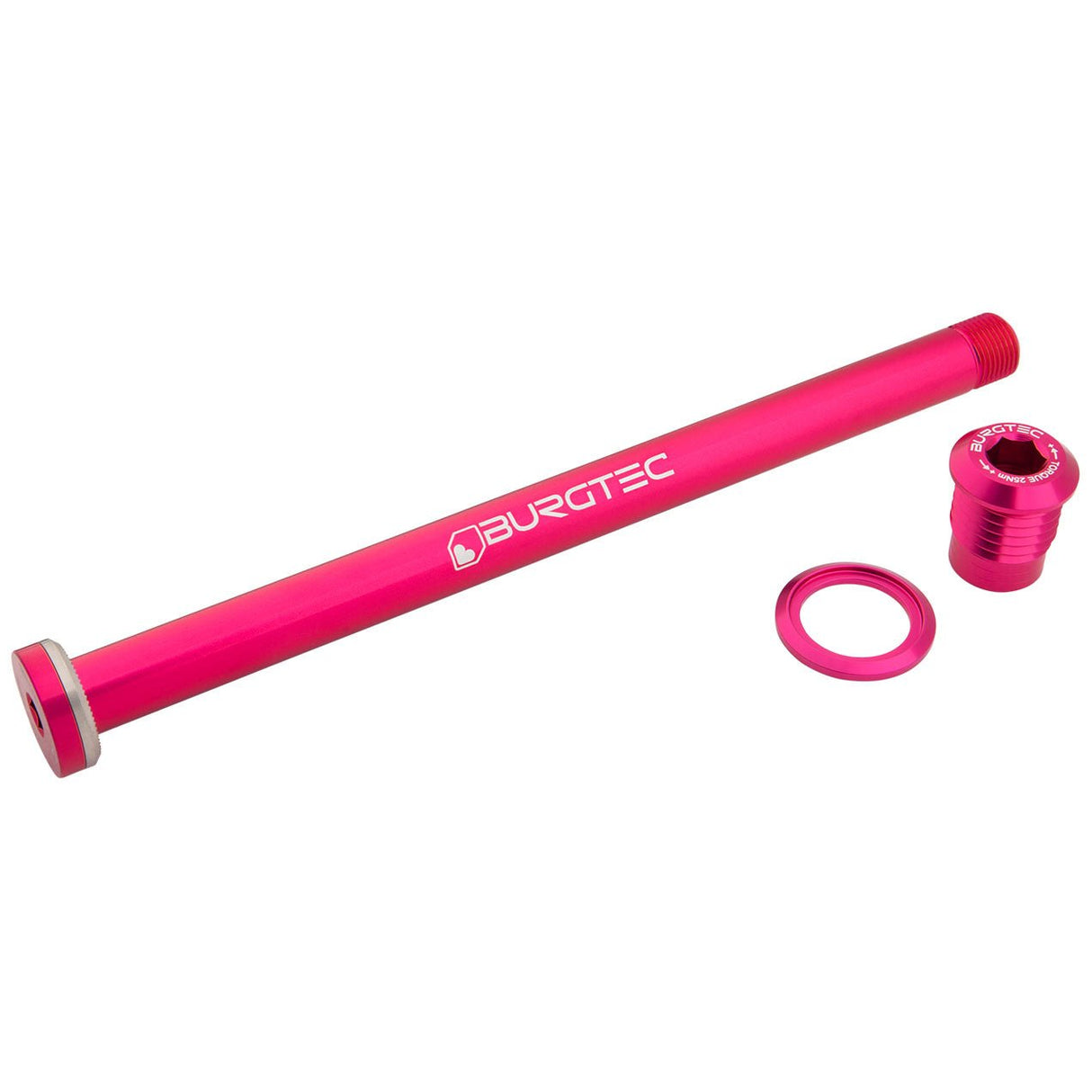 Burgtec Giant 183.5mm Rear Axle - Toxic Barbie Pink - The Lost Co. - Burgtec - 14759 - 724901938209 -