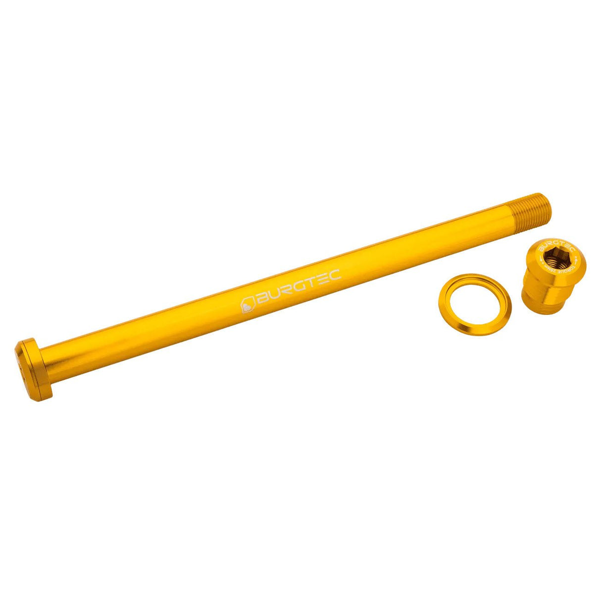 Burgtec Pivot 185.3mm UDH Rear Axle - Burgtec Bullion Gold - The Lost Co. - Burgtec - 10748 - 724901933679 -