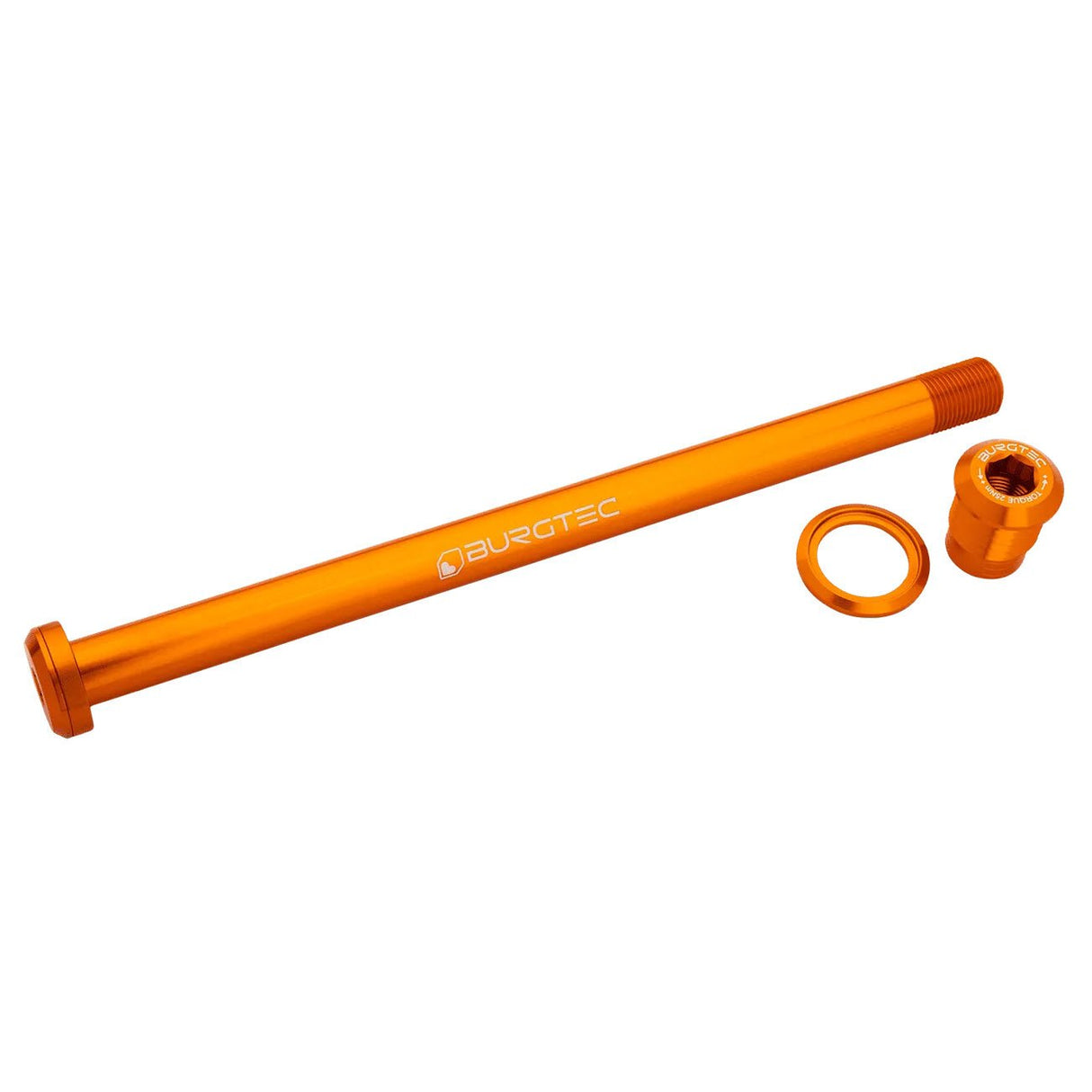 Burgtec Pivot 185.3mm UDH Rear Axle - Iron Bro Orange - The Lost Co. - Burgtec - 10746 - 724901933655 -