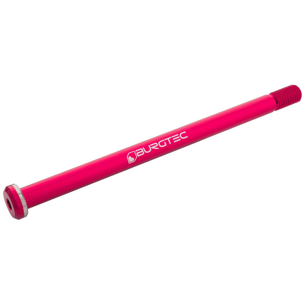 Burgtec Rear Axle - 188mm x 12mm 1.00mm Pitch - Toxic Barbie Pink - The Lost Co. - Burgtec - 15169 - 724901938476 -