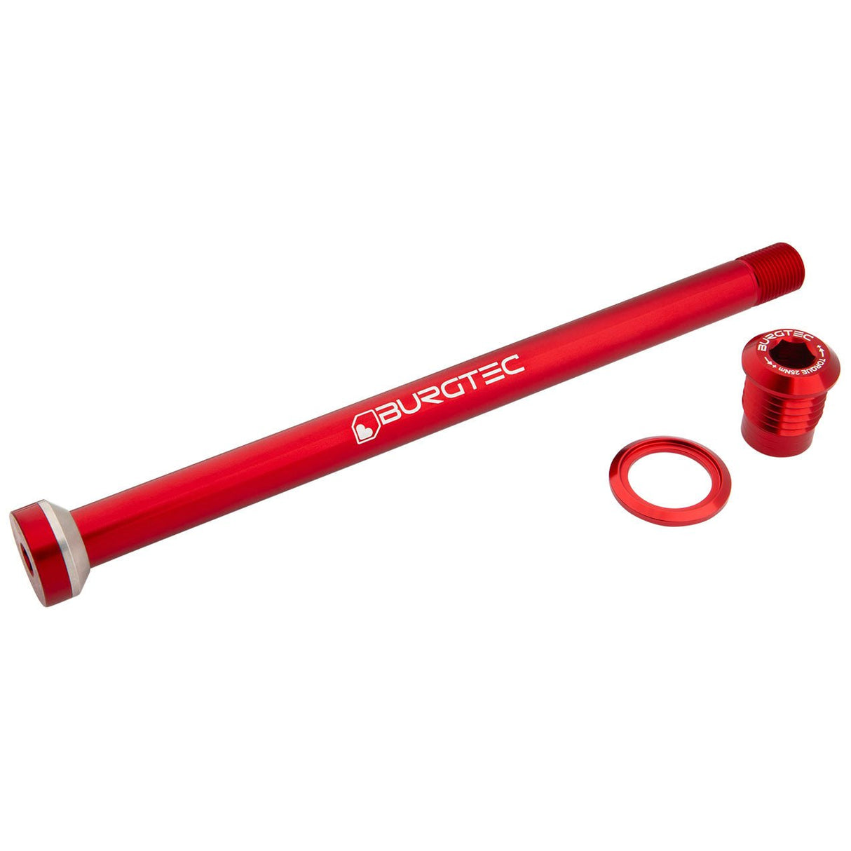 Burgtec Rear Axle - Amflow 174mm - Race Red - The Lost Co. - Burgtec - 15052 - 724901938315 -