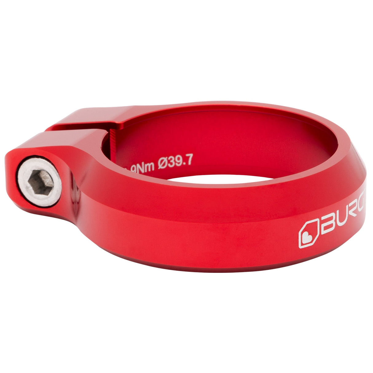 Burgtec Seat Clamp - 39.7mm - Race Red - The Lost Co. - Burgtec - 10572 - 724901933242 -