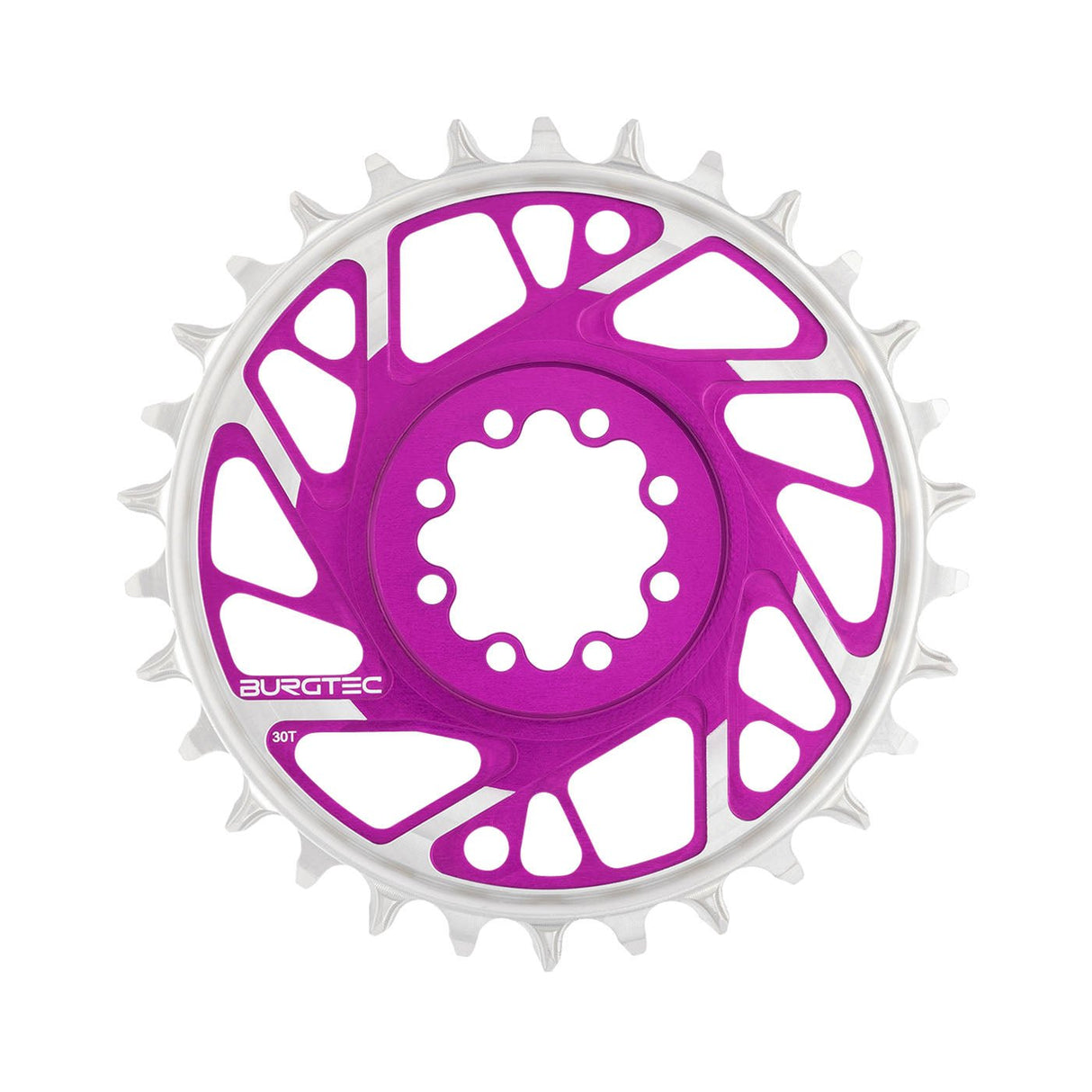 Burgtec T - Type Chainring - 30t - SRAM 8 - Bolt - Purple - The Lost Co. - Burgtec - 13187 - 724901936960 -