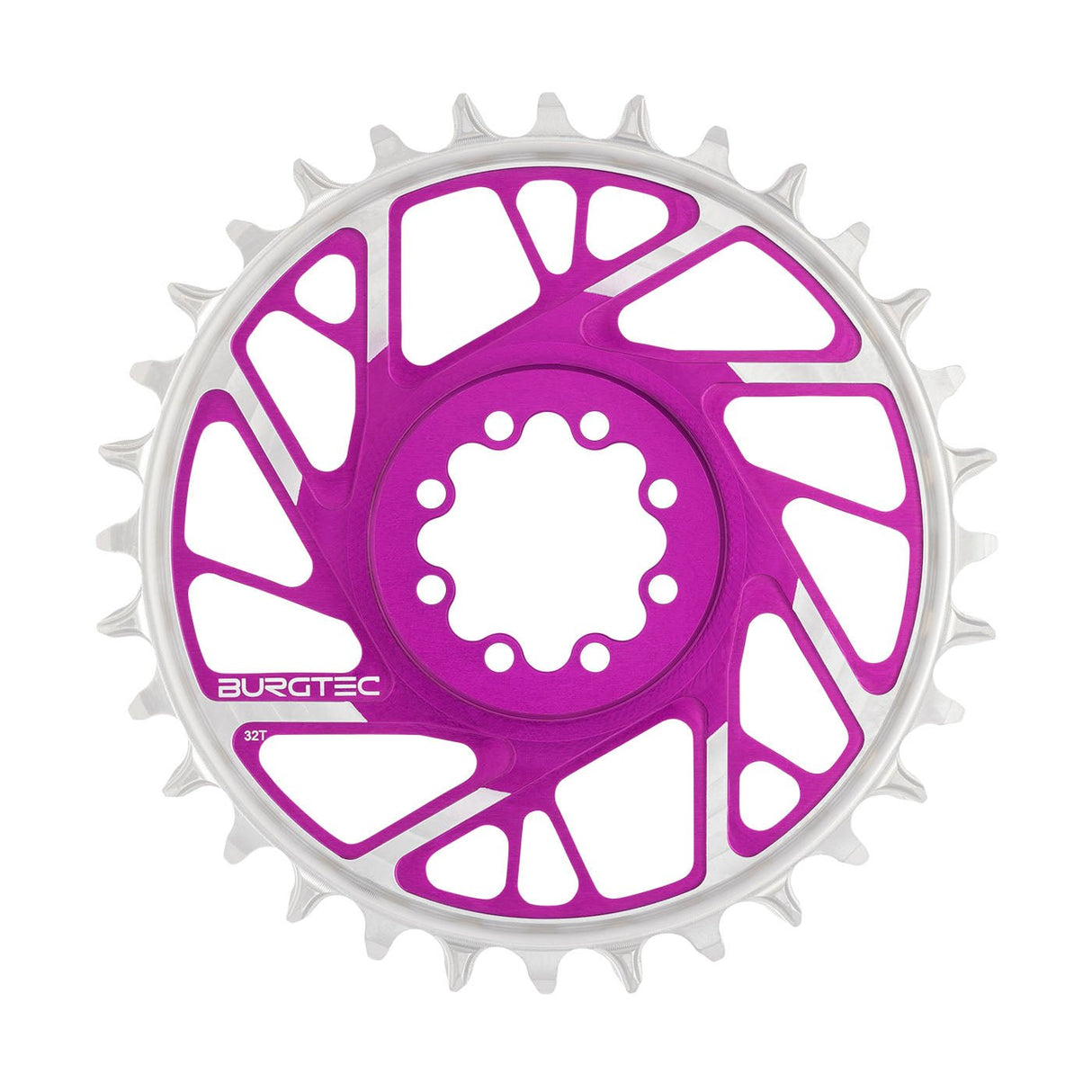 Burgtec T - Type Chainring - 32t - SRAM 8 - Bolt - Purple - The Lost Co. - Burgtec - 13188 - 724901936977 -