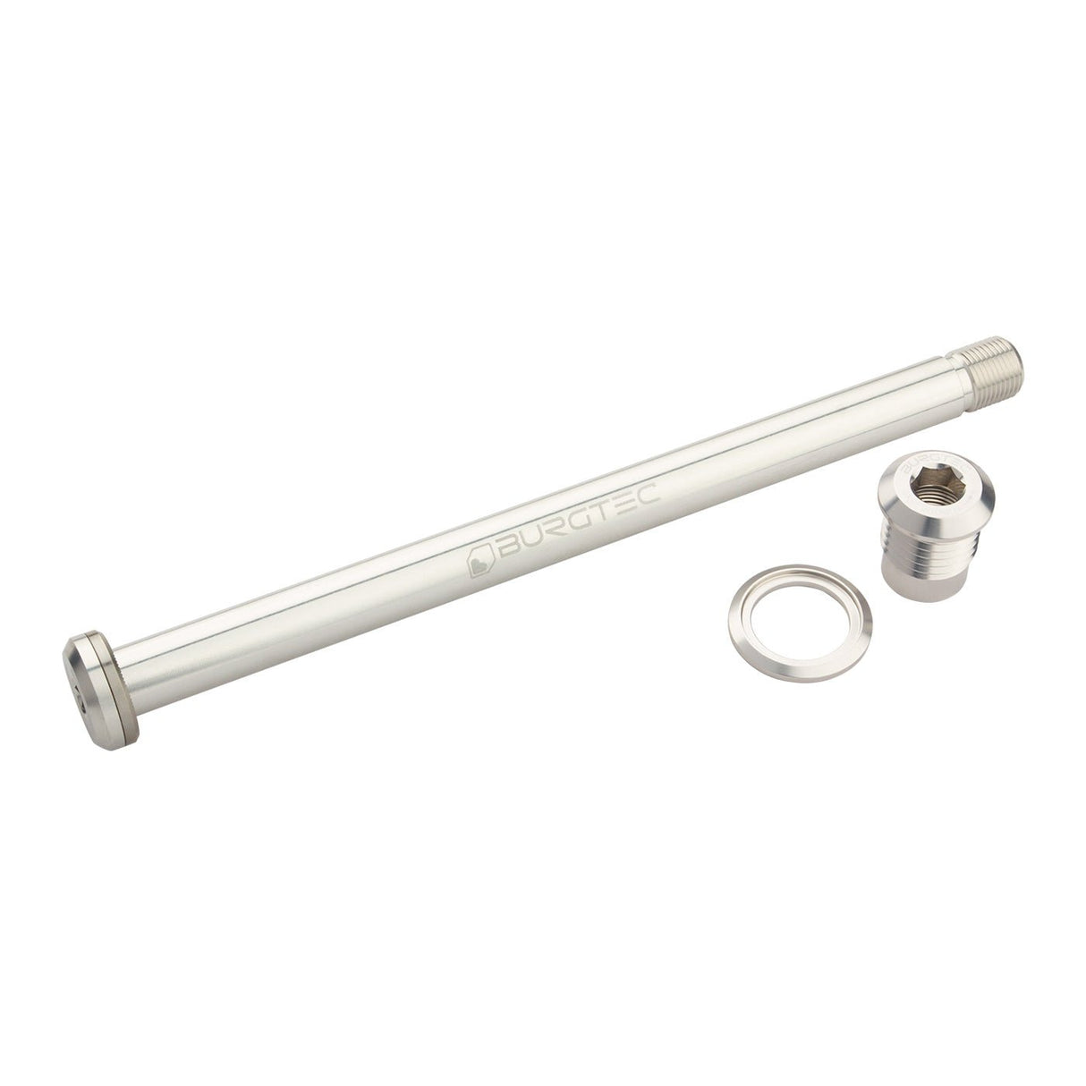 Burgtec Yeti Boost Rear Axle 12x174mm - Rhodium Silver - The Lost Co. - Burgtec - 10277 - 764283662835 -