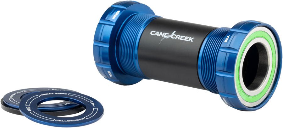 Cane Creek Hellbender 70 Bottom Bracket - English for 24mm Spindle Blue - The Lost Co. - Cane Creek - BAI0186B - 840226113401 -