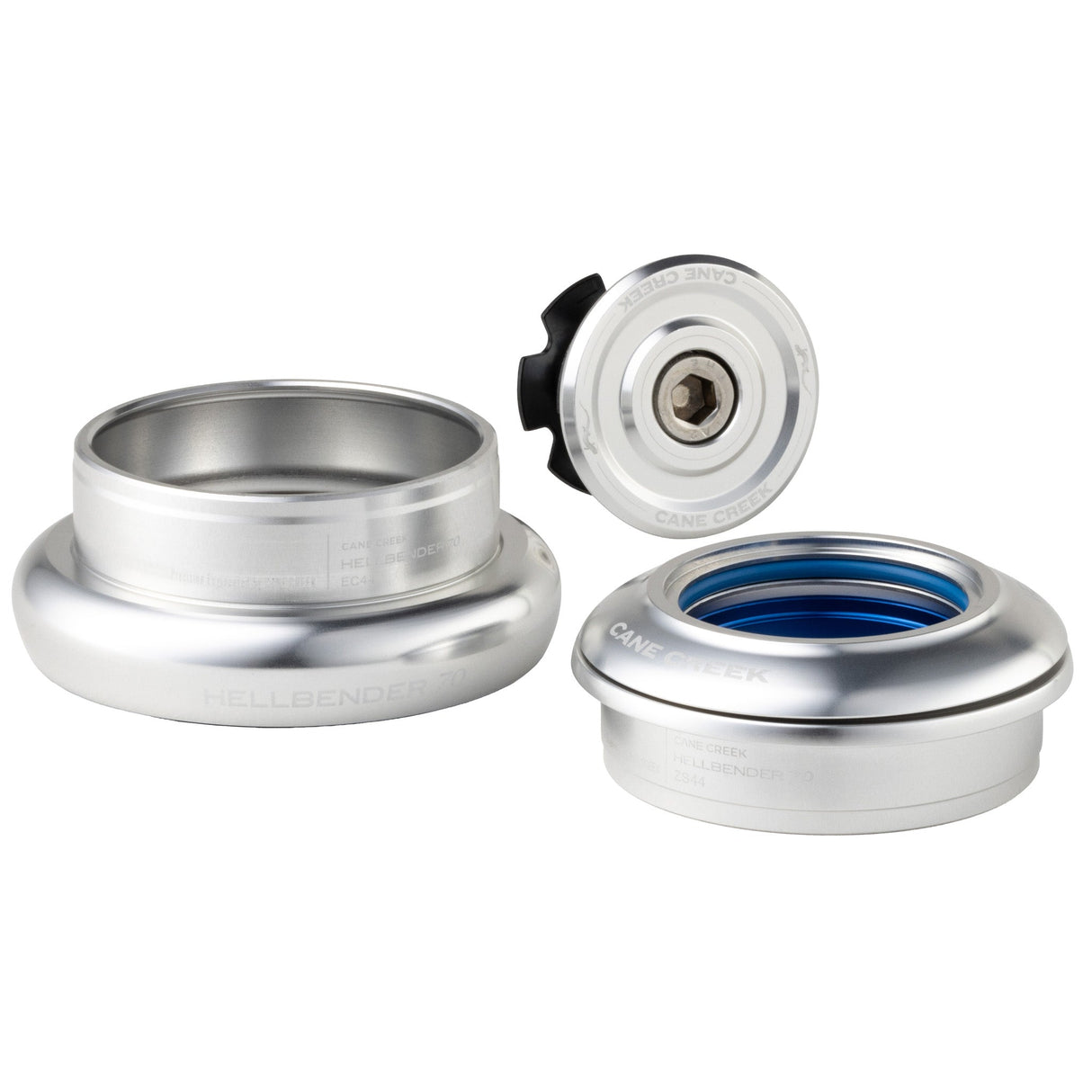 Cane Creek Hellbender 70-Series Headset - ZS44/28.6|EC44/40 - Silver - The Lost Co. - Cane Creek - BAA1187S - 840226113616 - -