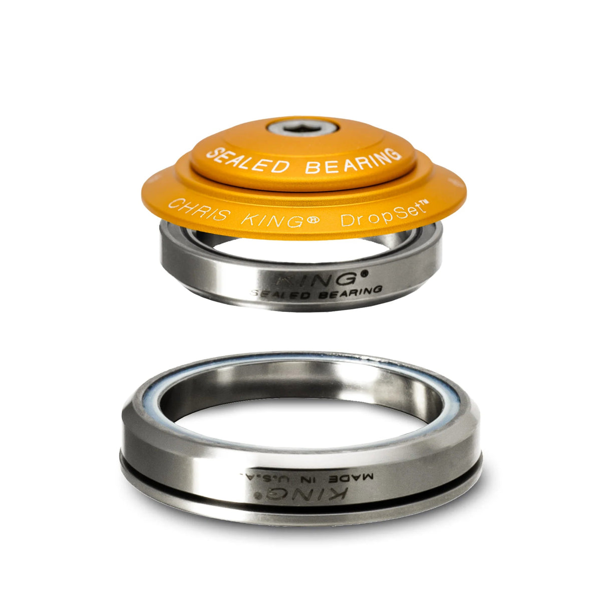 Chris King DropSet 5 Headset - The Lost Co. - Chris King - CDY2 - 841529278613 - Matte Gold - 50th Anniv -