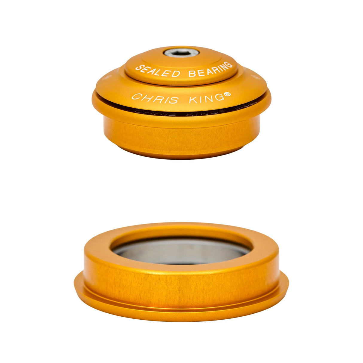 Chris King InSet 2 Headset - The Lost Co. - Chris King - BAY2 - 841529278446 - Matte Gold - 50th Anniv -