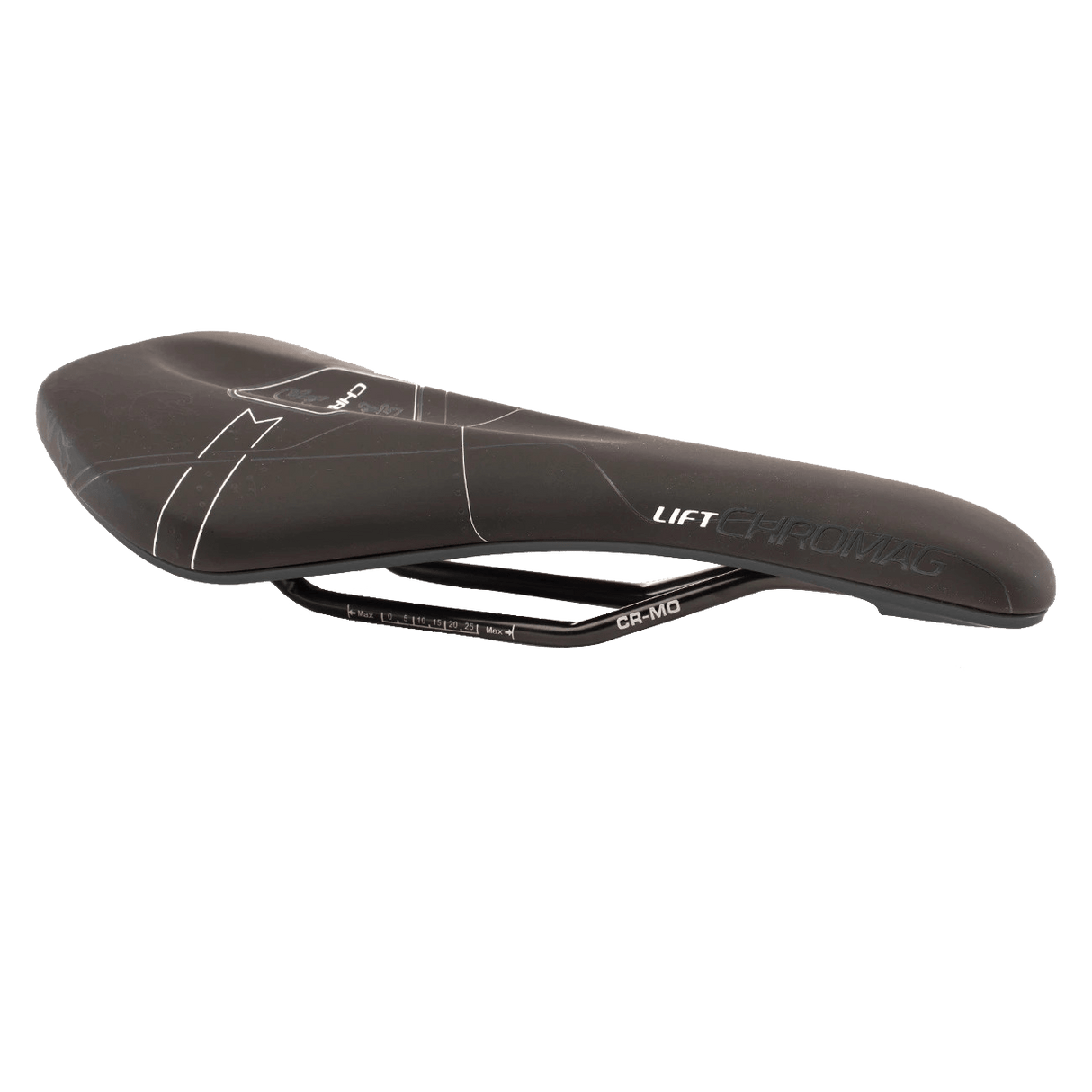 Chromag Lift Saddle Synth Top CrMo Rails - Black/Gray - The Lost Co. - Chromag - 130-013-002 - 826974028945 -