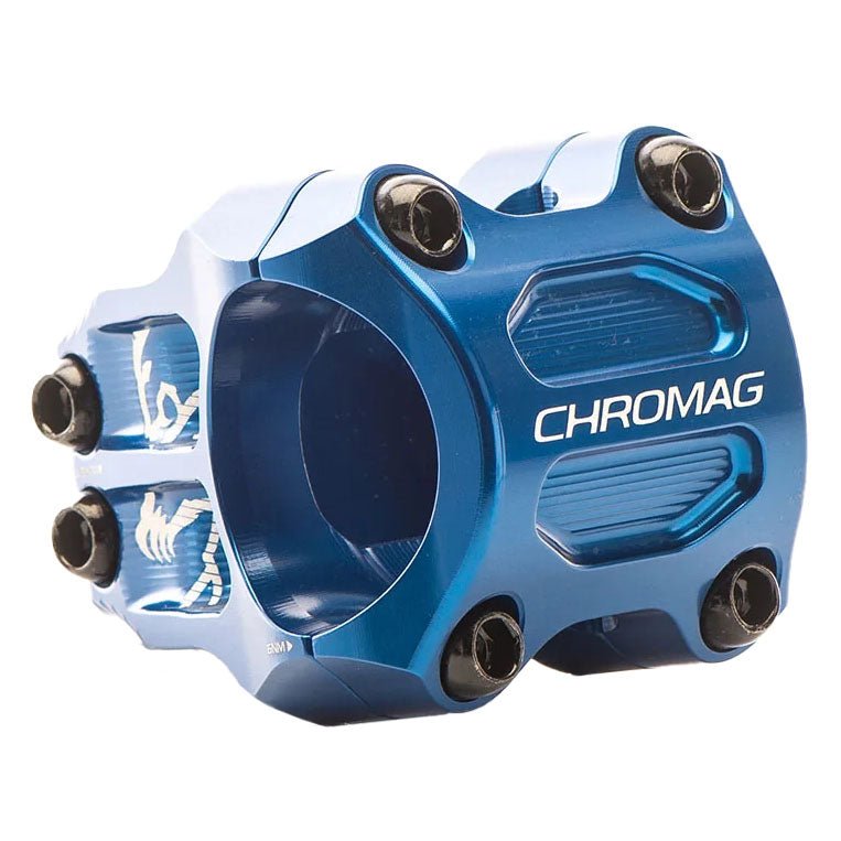 Chromag RIZA Stem - 35mm Clamp - 38mm Length - Blue - The Lost Co. - Chromag - 100-020-005 - 826974040404 -