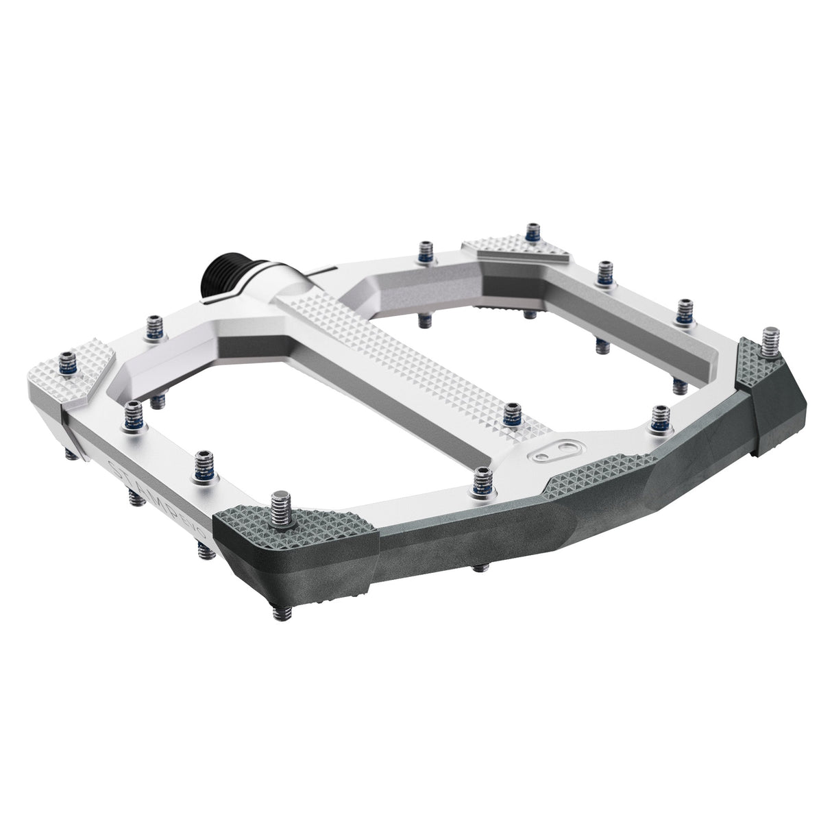 Crankbrothers Stamp Evo Large Platform Pedals Silver - The Lost Co. - Crank Brothers - 17227 - 641300172273 -