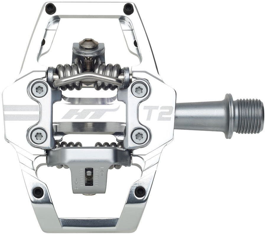 HT Components T2 Pedals - Silver - The Lost Co. - HT Components - 102001T2XXXX2Y01G1X1 - 4711126208916 -