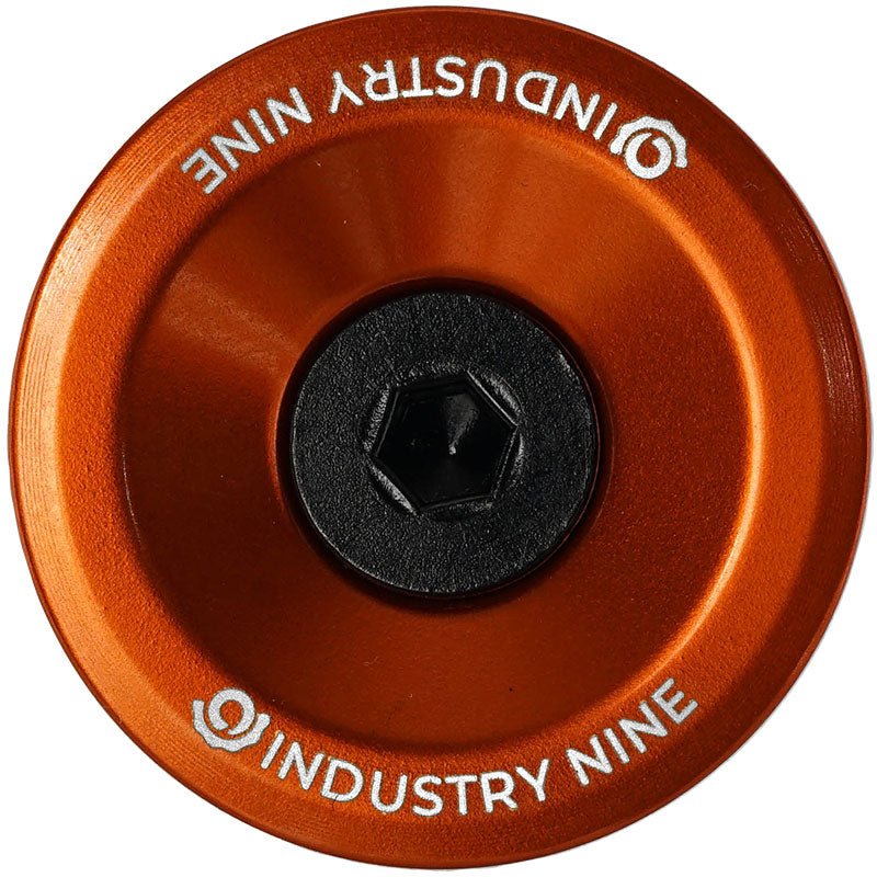 Industry Nine Ultra Light Aluminum Top Cap - Orange - The Lost Co. - Industry Nine - HSKTC_ORANGE - 197769529283 -