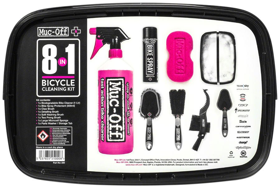 Muc-Off 8-in-1 Cleaning Kit: Tub with 8 Pieces - The Lost Co. - Muc-Off - 250US - 5037835250008 -