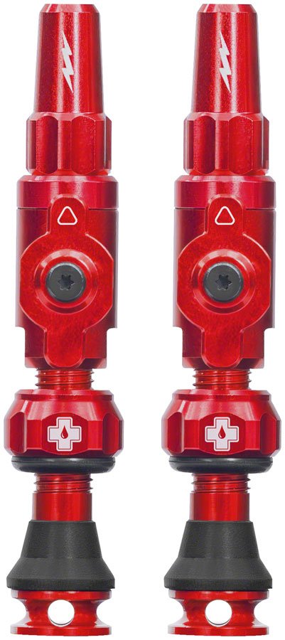 Muc - Off Big Bore Lite Tubeless Valve Stems - 30mm Length - Pair - Red - The Lost Co. - Muc - Off - 21119 - 5037835219869 -