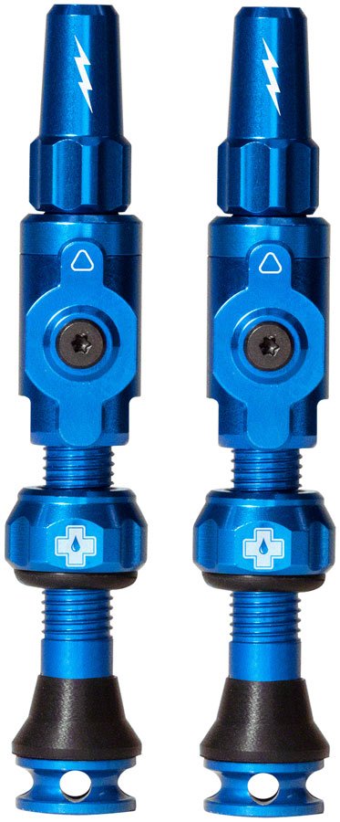 Muc - Off Big Bore Lite Tubeless Valve Stems - 35mm Length - Pair - Blue - The Lost Co. - Muc - Off - 21143 - 5037835220117 -