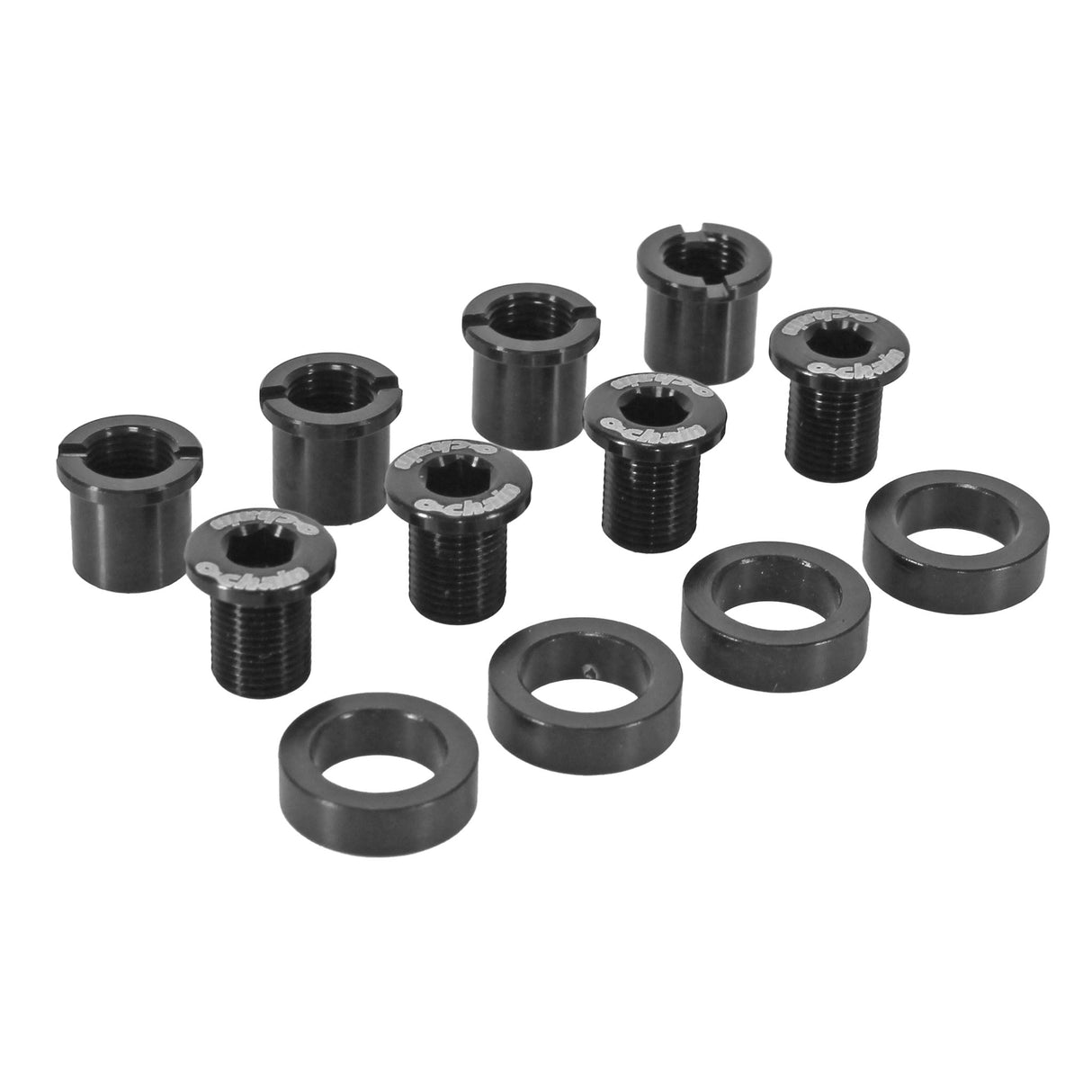 Ochain Chainring Bolts and Spacers 4.5mm Offset - The Lost Co. - Ochain - KIT - 4.5 - 739988404486 -