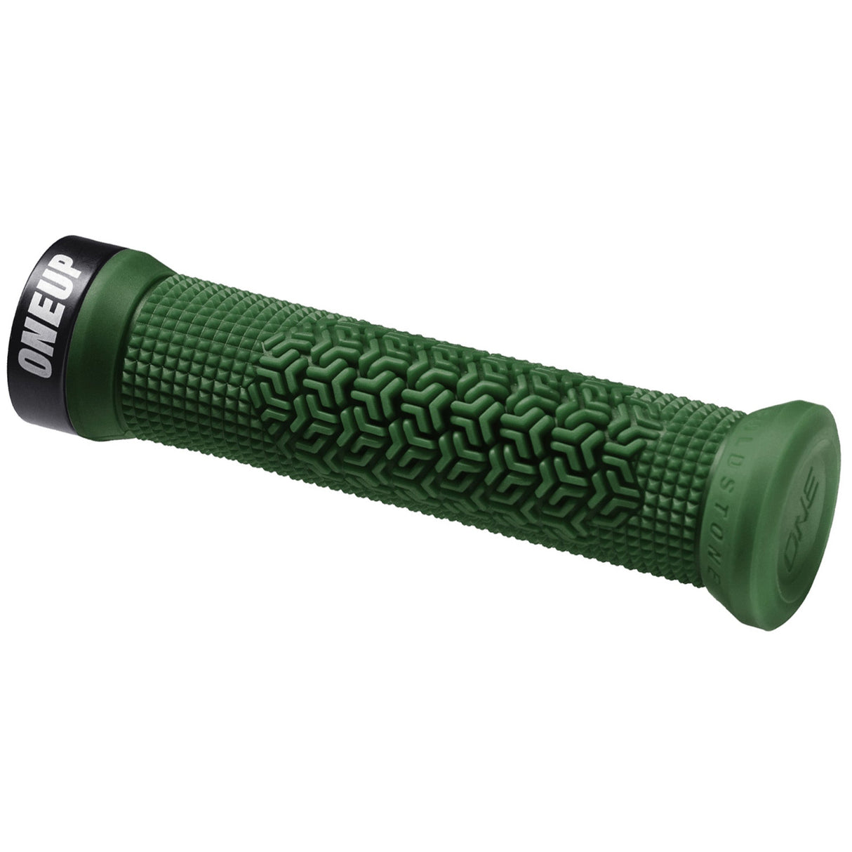 OneUp Components Jackson Goldstone Lock - On Grips - Dark Green - The Lost Co. - OneUp Components - 1C1079DGR - 628219407603 -