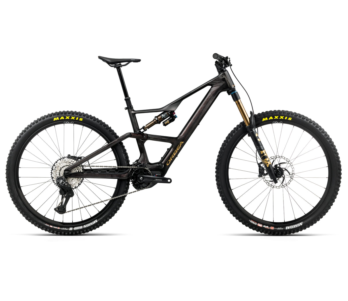 Orbea Rise LT M10 630Wh - The Lost Co. - Orbea - 210000010098 - - Cosmic Carbon View - Golden Sand - S