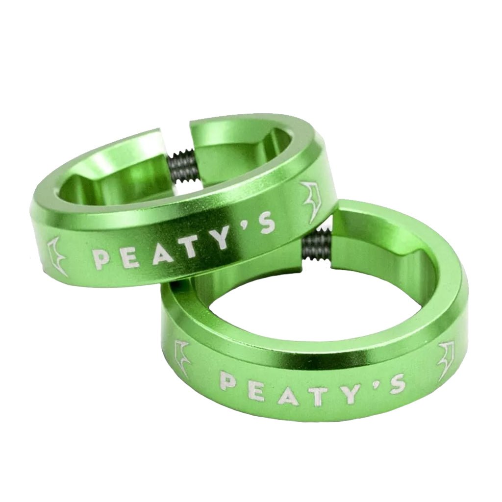 Peaty's Monarch Grip Lockrings - Pair - Emerald - The Lost Co. - Peaty's - PGM - LCK - RNG - EMR - 10 - 5060541588165 -