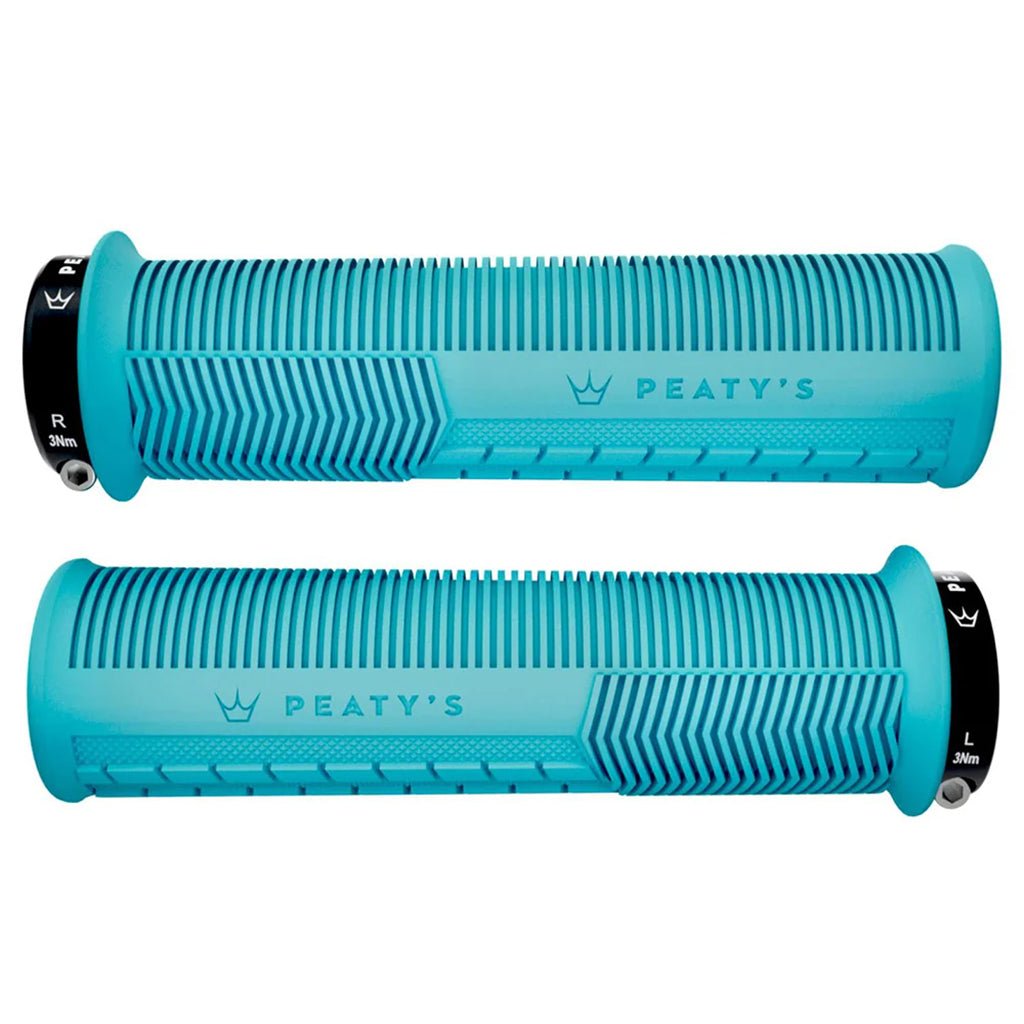 Peaty's Mushroom Thin Lock - On Grips - Turquoise - The Lost Co. - Peaty's - PGM - MSH - THN - TRQ - 20 - 5060541588073 -