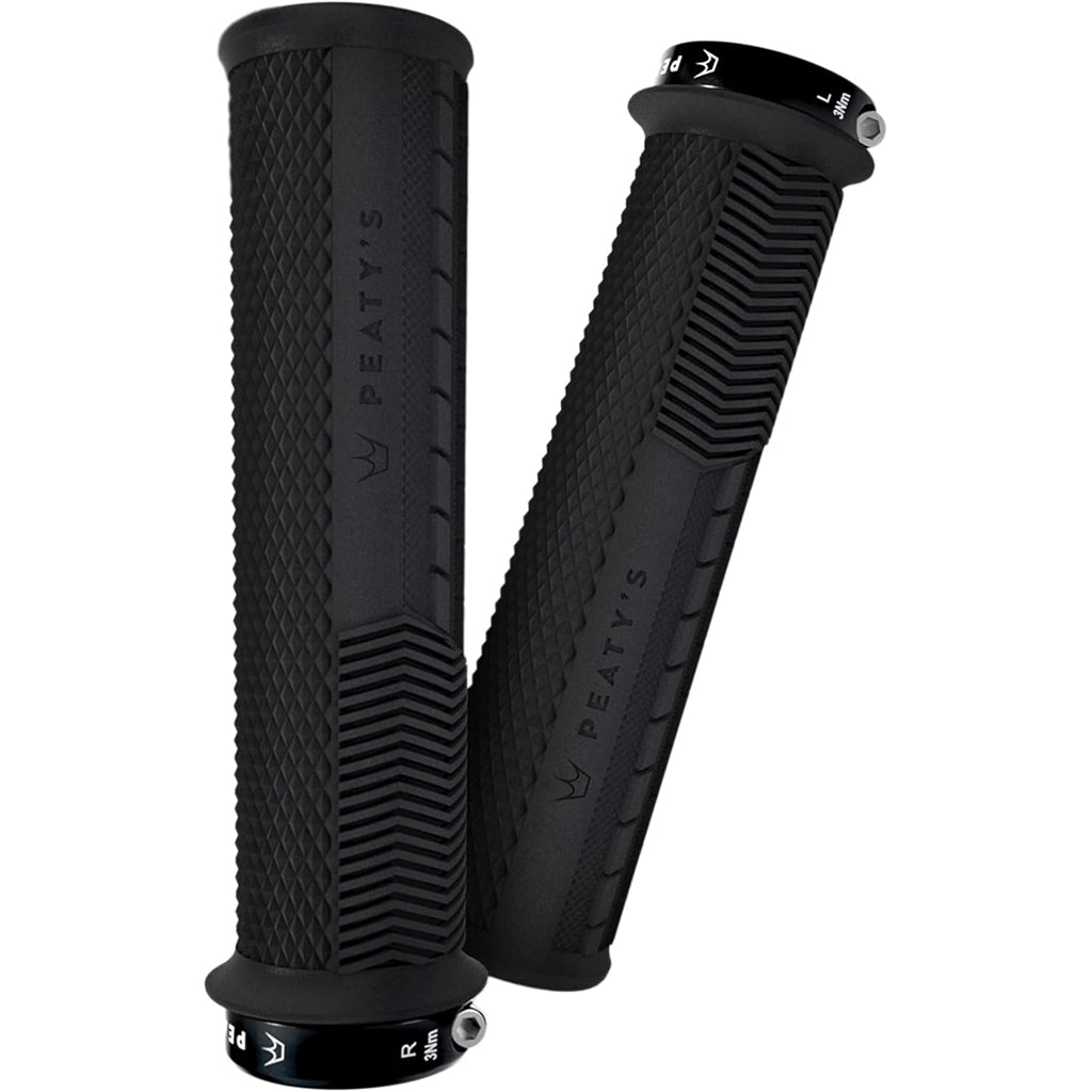 Peaty's Race Control Knurl Thin Lock - On Grips - Black - The Lost Co. - Peaty's - PGM - KNL - THN - BLK - 20 - 5060541587946 -