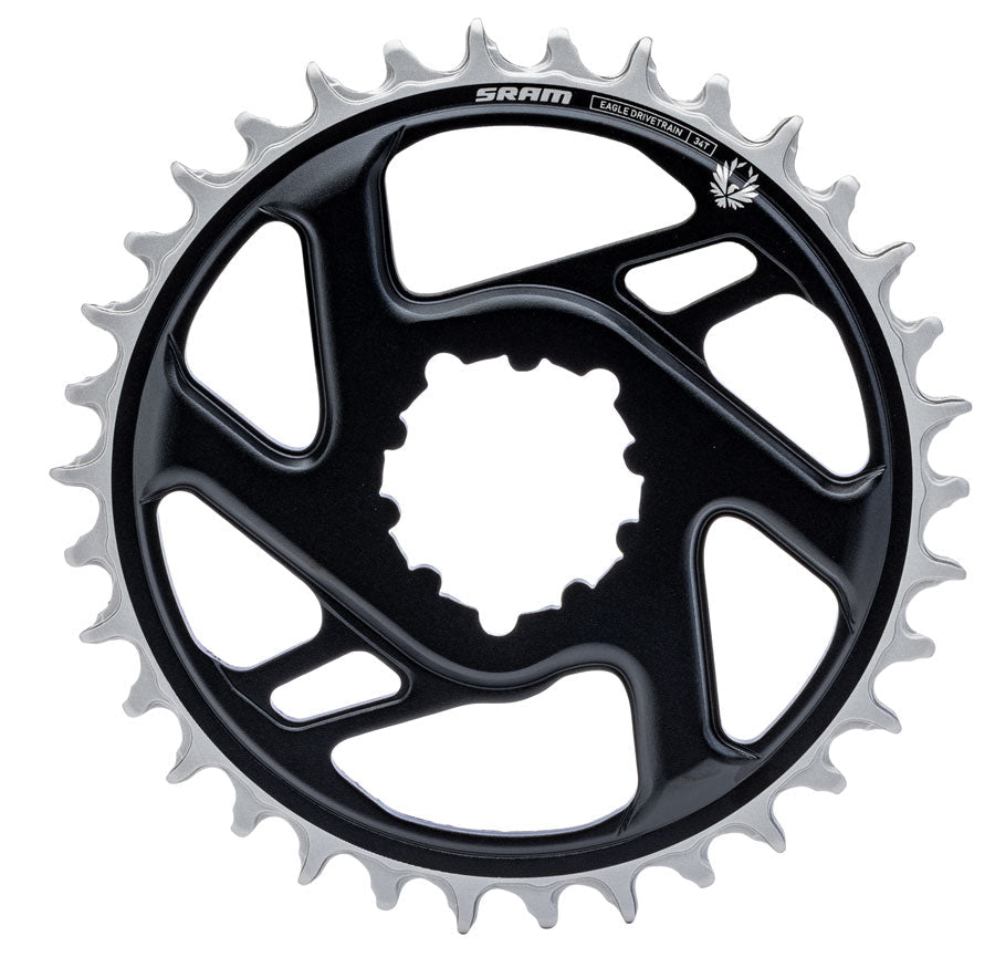SRAM X-Sync 2 Eagle Chainring - 34t - 3-Bolt - 4mm Offset - Aluminum - The Lost Co. - SRAM - 11.6218.079.009 - 710845929182 -