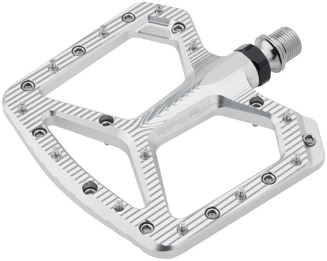 Wolf Tooth Ripsaw Aluminum Pedals - Raw Silver - The Lost Co. - Wolf Tooth - PDL - RS - RSIL - 812719029278 -