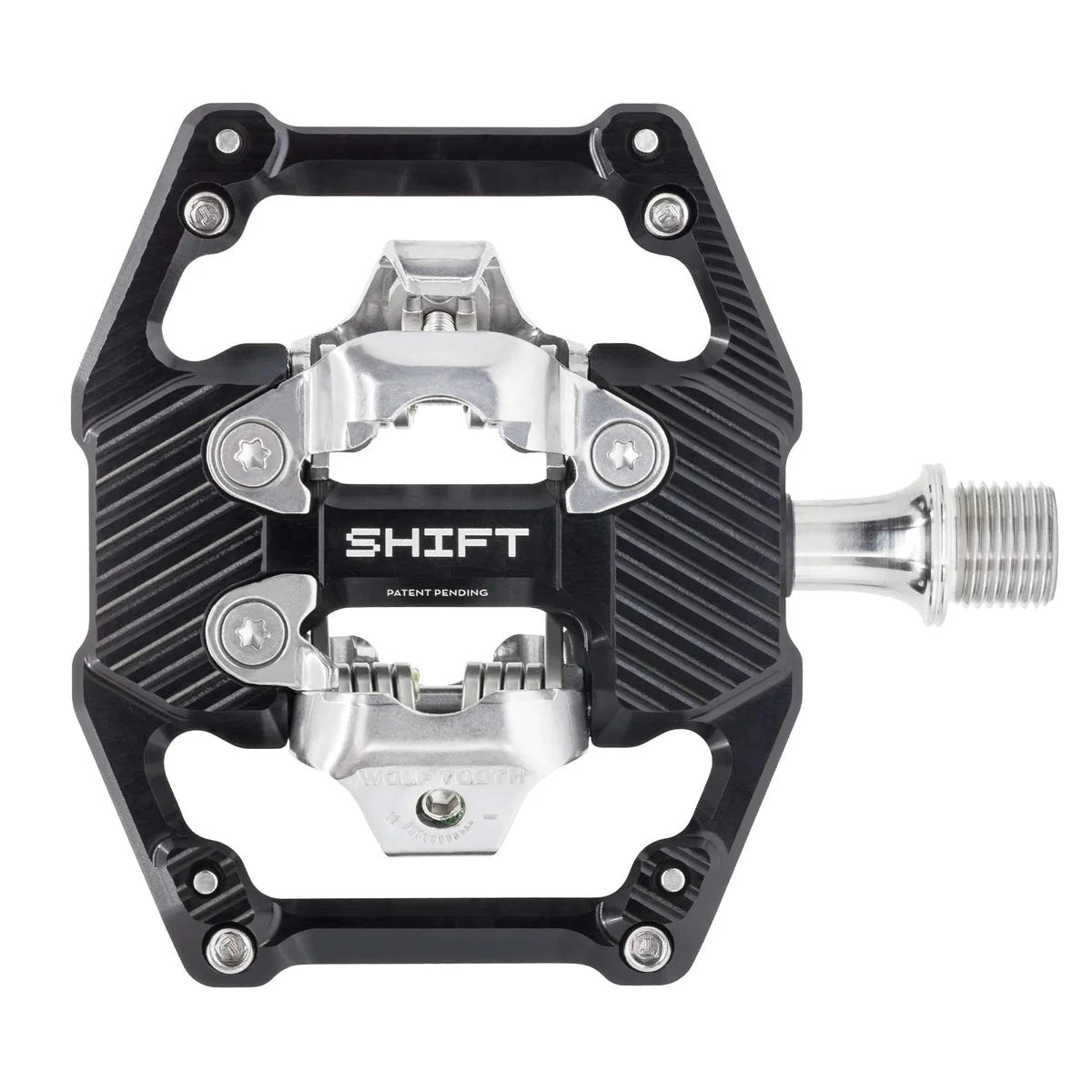 Wolf Tooth SHIFT Downhill Clipless Pedal Black - The Lost Co. - Wolf Tooth - SHIFT-CLPS-BLK - 810159403559 -