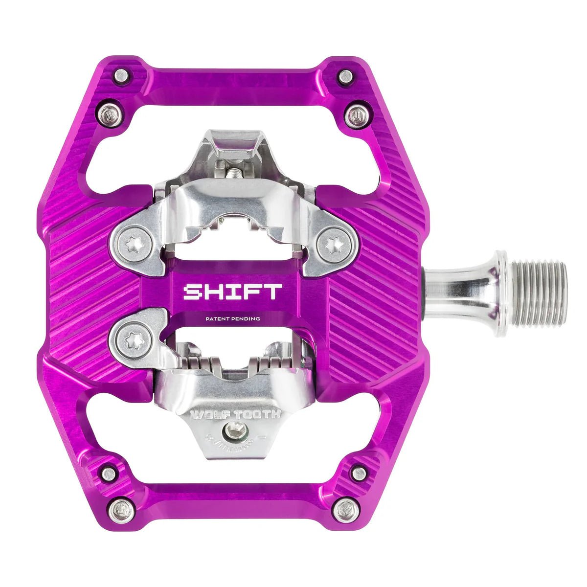Wolf Tooth SHIFT Downhill Clipless Pedal Ultraviolet Purple - The Lost Co. - Wolf Tooth - SHIFT-CLPS-PRU - 810159403566 -