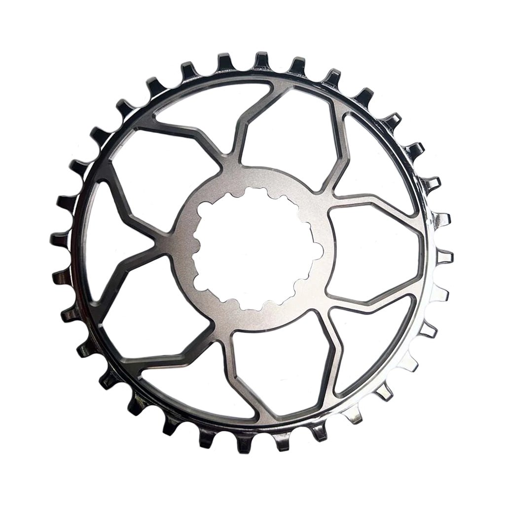 5Dev Titanium 3-Bolt Chainring - 3mm Offset - 30T - Raw/Silver - The Lost Co. - 5Dev - B-FD3000 - -
