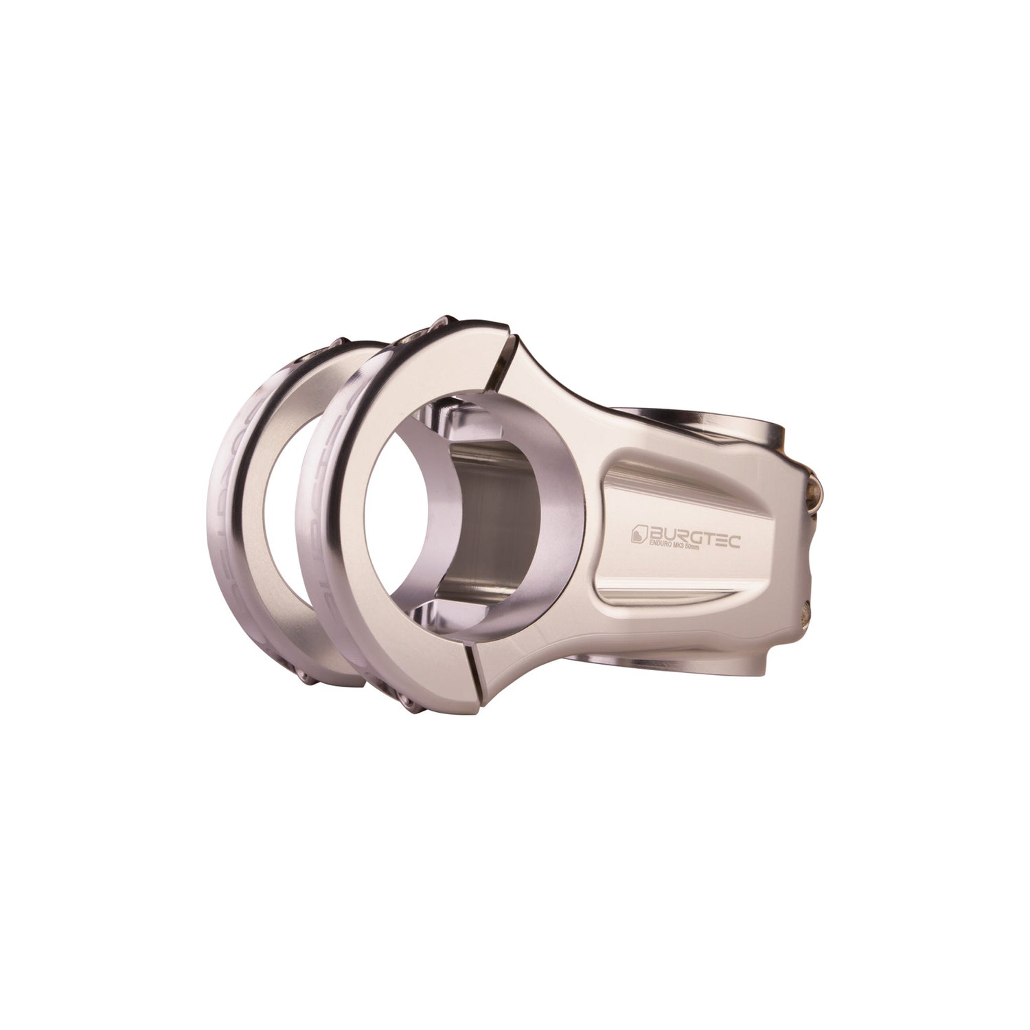 Burgtec Enduro MK3 Stem - 35mm Clamp - 50mm Length - Rhodium Silver - The Lost Co. - Burgtec - B-BG3026 - 712885688456 - -