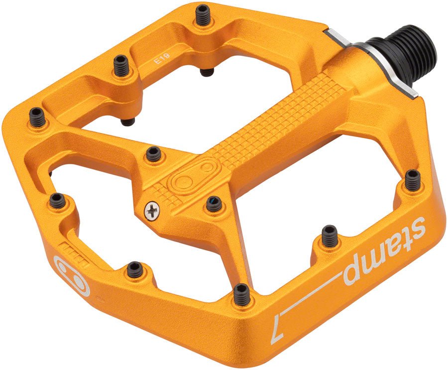 Crank Brothers Stamp 7 Pedals - Platform Aluminum 9/16" Orange Small - The Lost Co. - Crank Brothers - PD8679 - 641300162809 - -