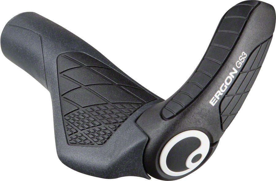 Ergon GS3 Grips - Black/Gray Lock-On Large - The Lost Co. - Ergon - HT3066 - 4260477060877 - -