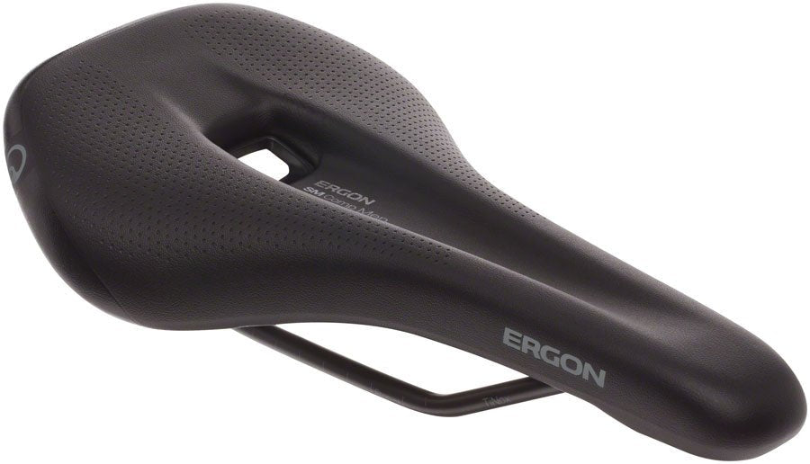 Ergon SM Comp Men's Saddle - Steel Rails - Stealth Black - Medium/Large - The Lost Co. - Ergon - SA0739 - 4260477067739 - -