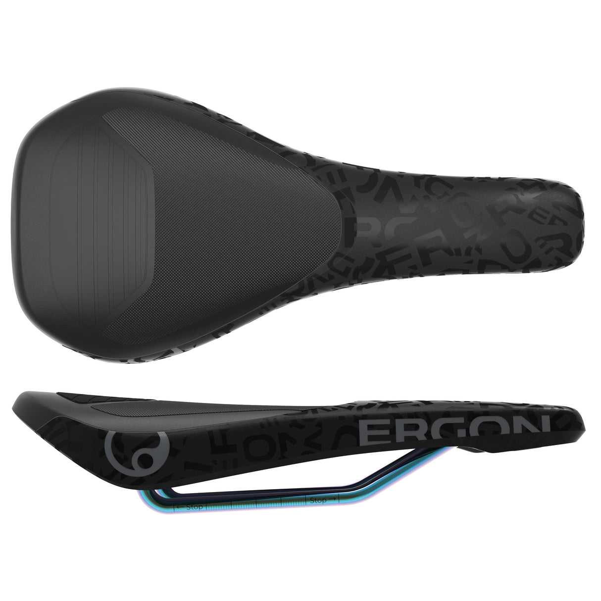 Ergon SM Downhill Comp Team Saddle - Black/Oil Slick - The Lost Co. - Ergon - B-ER3256 - 4260477073822 - -
