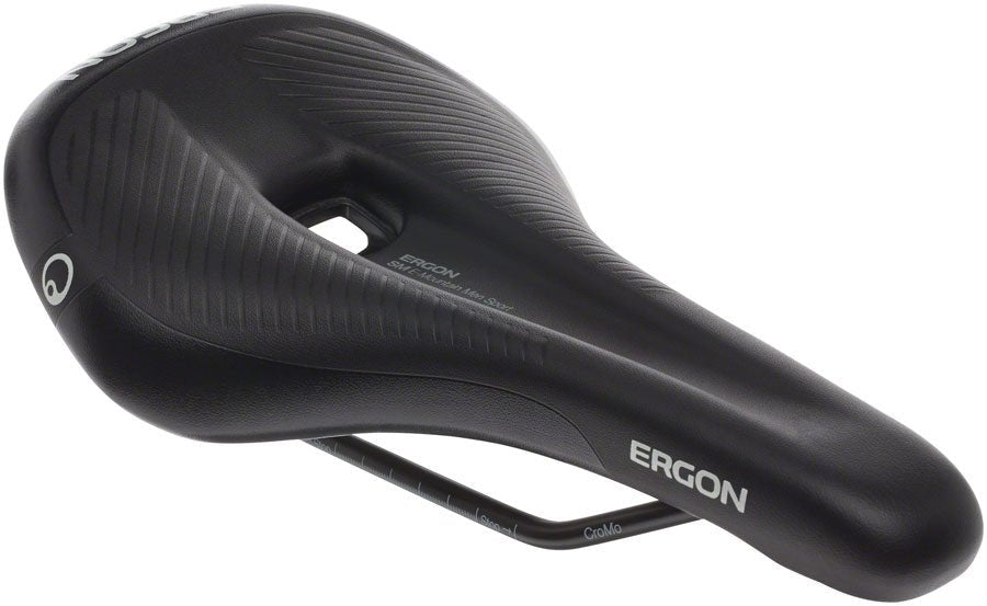 Ergon SM E Mountain Sport Men's Saddle - Chromoly Rails - Stealth Black - Medium/Large - The Lost Co. - Ergon - SA0759 - 4260477067821 - -