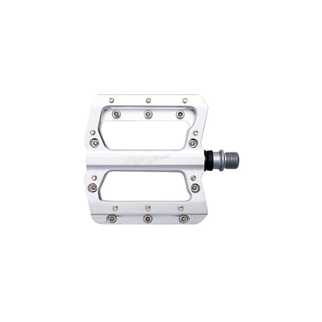 HT Components AN14A Nano Platform Pedals Body: Aluminum Spindle: Cr-Mo 9/16 Silver - The Lost Co. - HT Components - H451006-06 - 4711126200125 - -