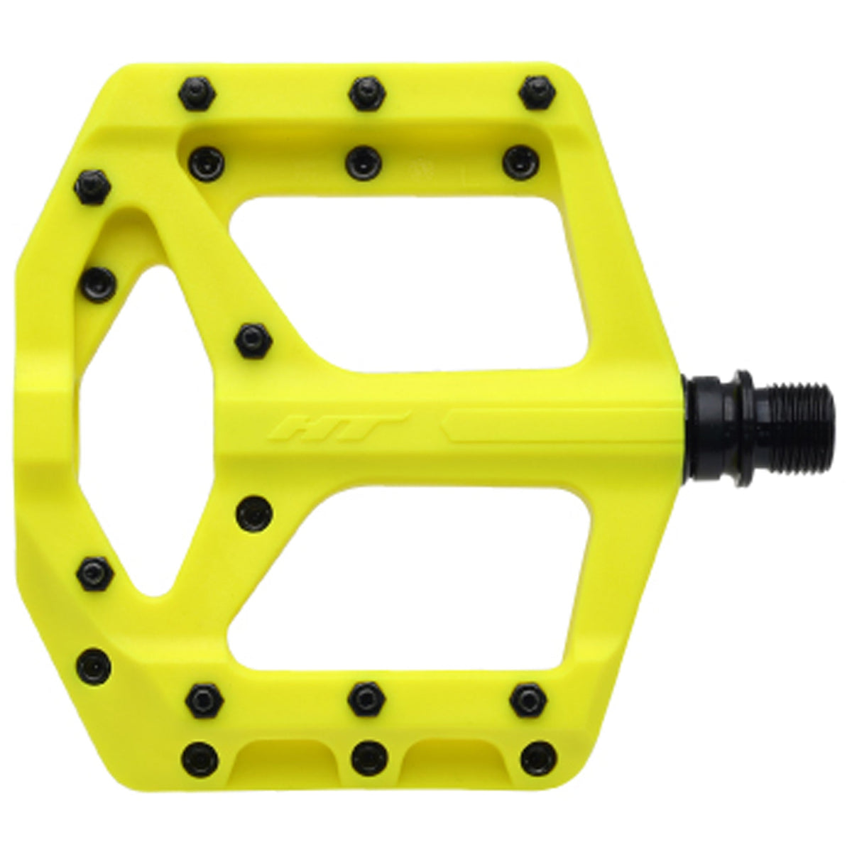 HT Pedals PA32A Platform Pedals CrMo Spindle Neon Yellow