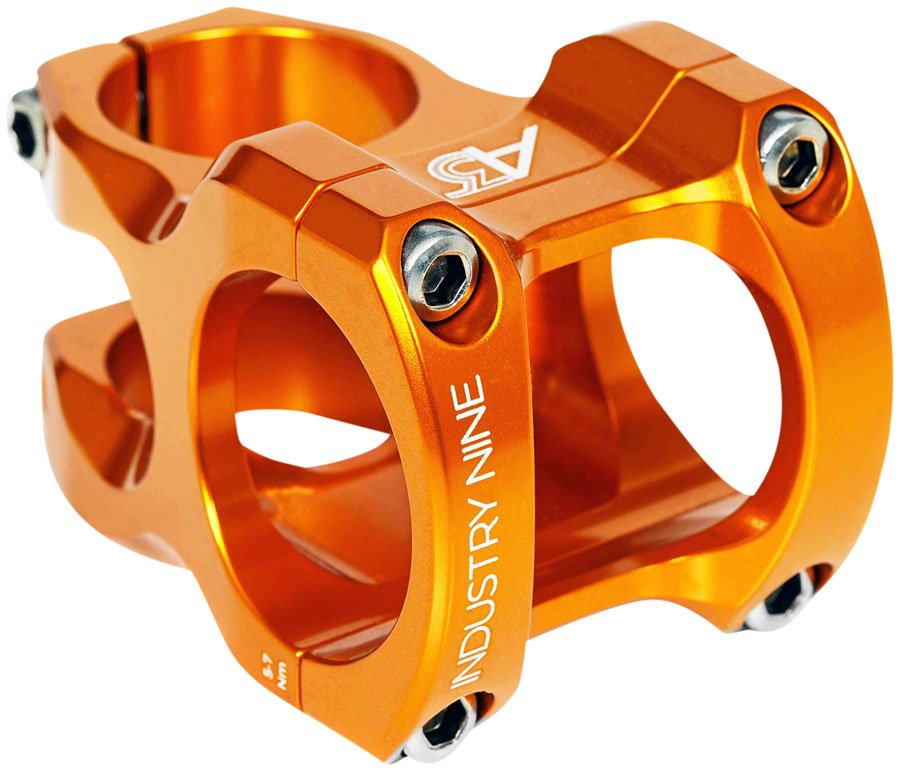 Industry Nine A318 Stem - 40mm 31.8mm Clamp +/-4.4 1 1/8" Aluminum Orange - The Lost Co. - Industry Nine - SM6046 - 810098985697 - -