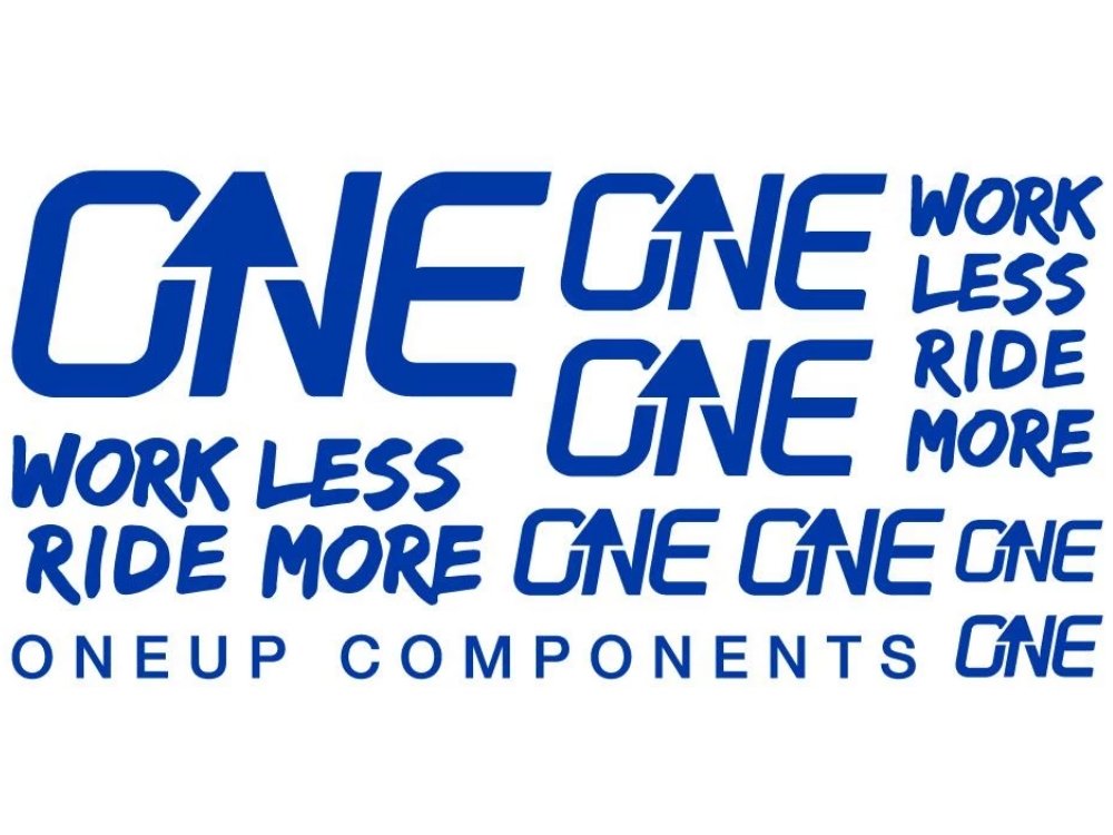 OneUp Decal Kit - The Lost Co. - OneUp Components - 1C0629BLU - 037362821943 - Blue -