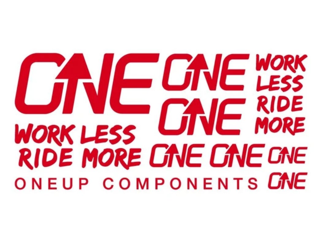 OneUp Decal Kit - The Lost Co. - OneUp Components - 1C0629RED - 037162821945 - Red -