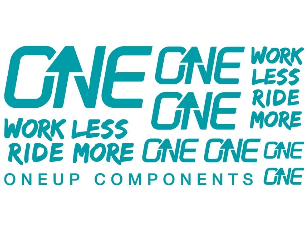 OneUp Decal Kit - The Lost Co. - OneUp Components - 1C0629TUR - 043062821947 - Turquoise -