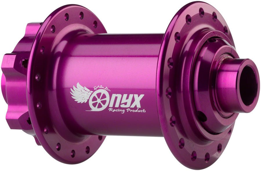 Onyx MTB Front Hub - 15 x 110mm Boost 6-Bolt Purple - The Lost Co. - ONYX Racing Products - HU7411 - -